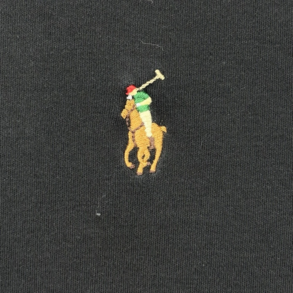 Polo Ralph Lauren Polo Shirt Mens 2XLT Black Cotton Flesh Pony Preppy Soft - Picture 3 of 11